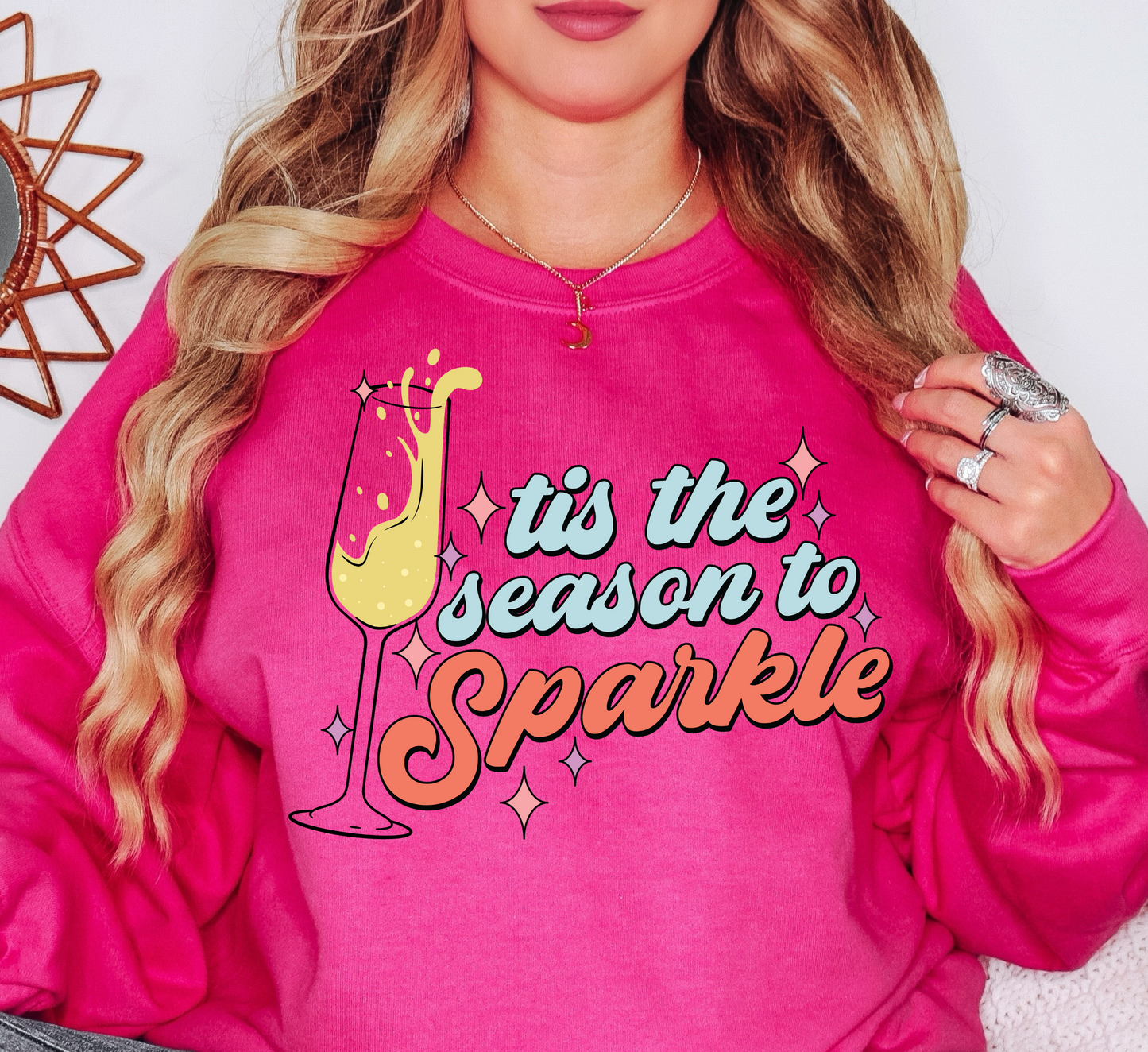 Tis The Season To Sparkle Sweatshirt | New Year Magic Collection | Unique Gifts for Family Friends