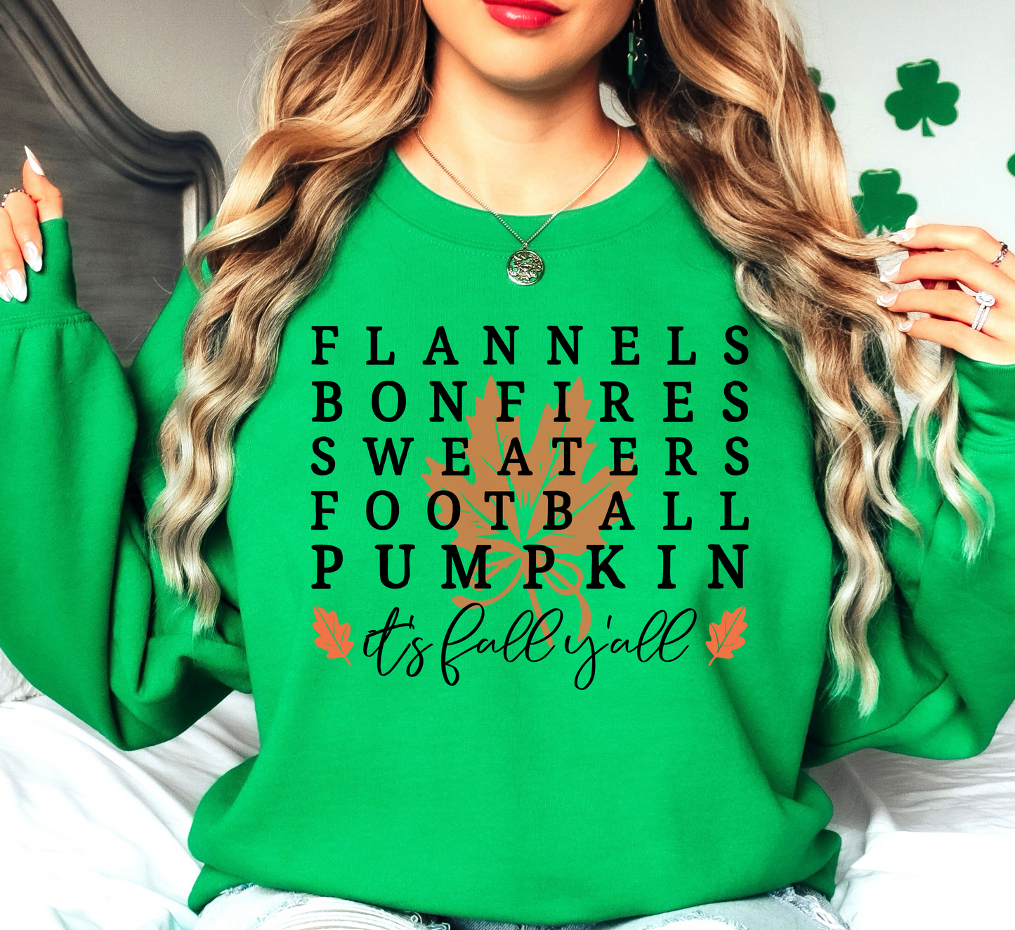 Flannels Bonfires Sweatshirt | Falling For You Collection | Unique Gifts for Family Friends