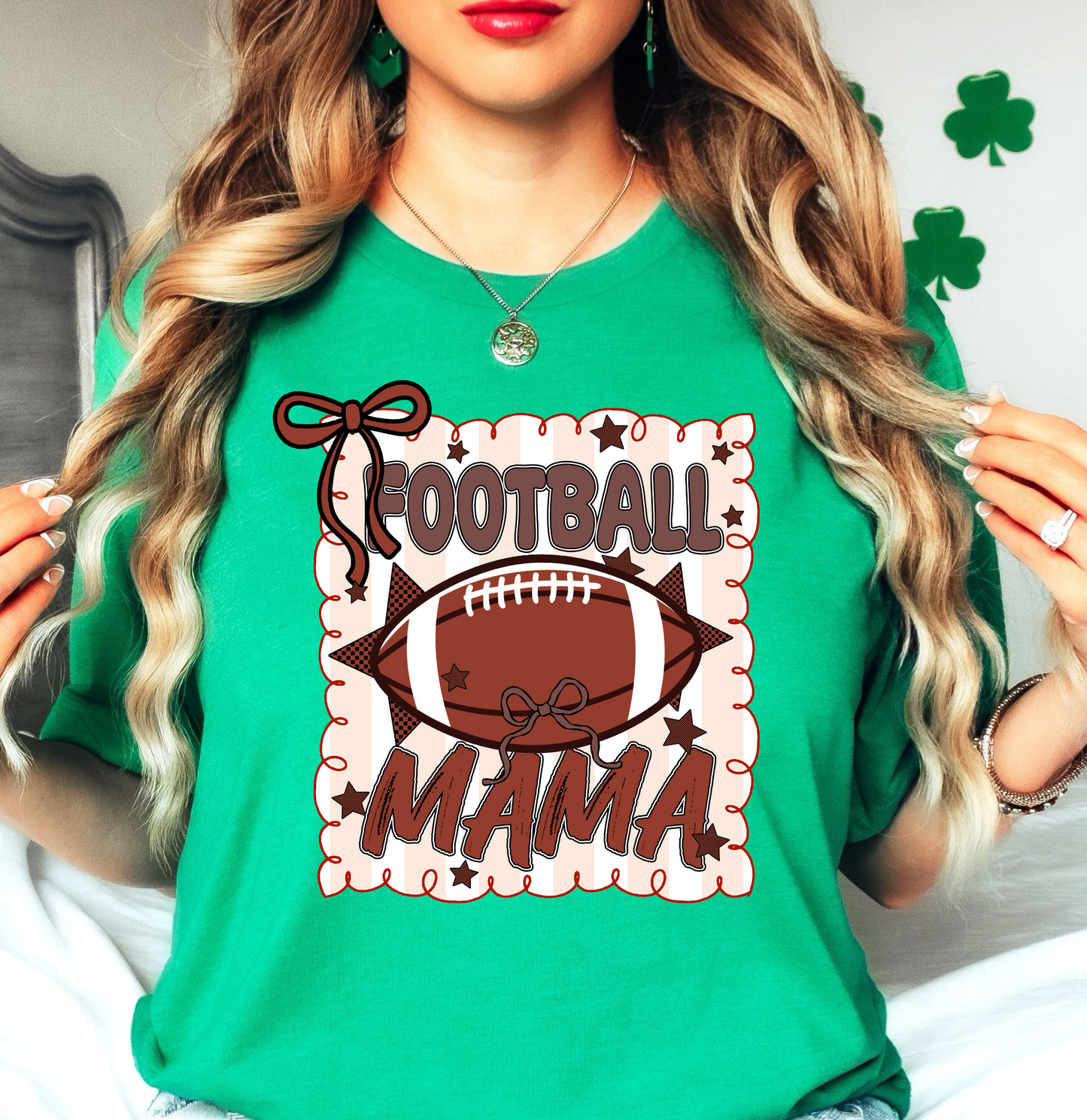 Football Stamp Mama Tee | Mama Mode Activated Collection | Unisex Pre-Shrunk T-Shirt