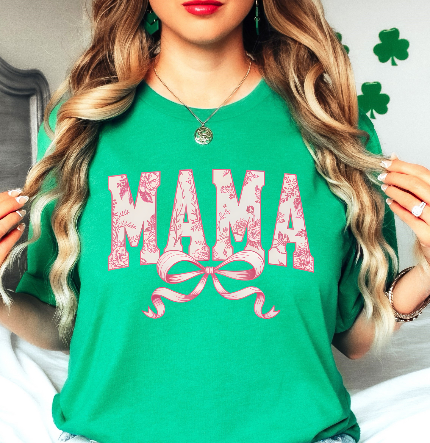 Vintage Floral Mama Bow Tee | Mama Mode Activated Collection | Unisex Pre-Shrunk T-Shirt