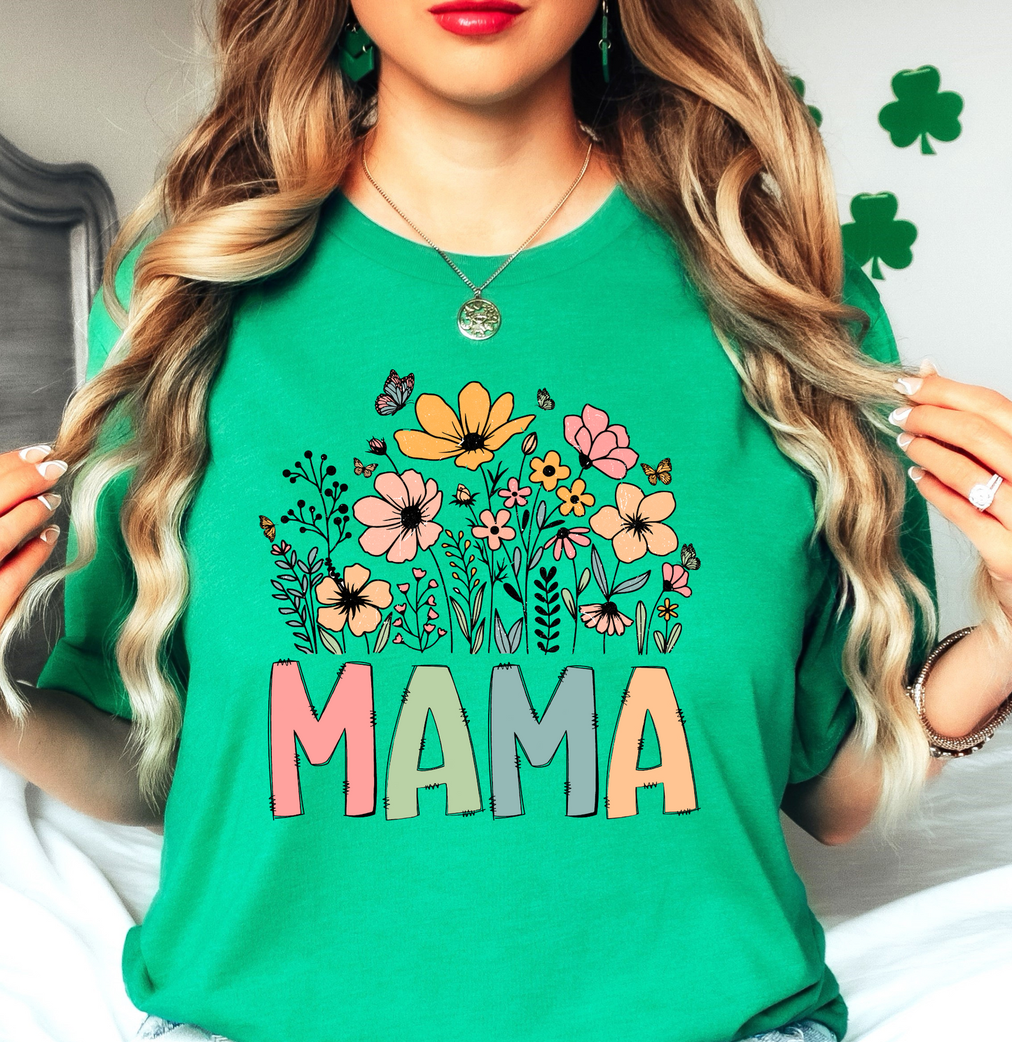 Mama Wildflowers Tee | Mama Mode Activated Collection | Unisex Pre-Shrunk T-Shirt