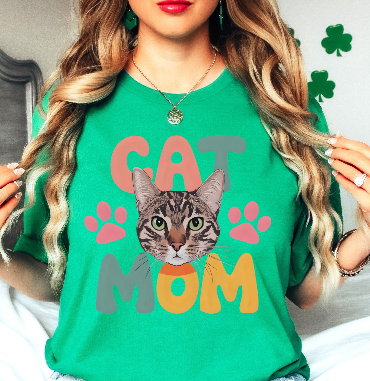 Cat Mom Love Tee | Pawsitive Vibes Collection | Unisex Pre-Shrunk T-Shirt