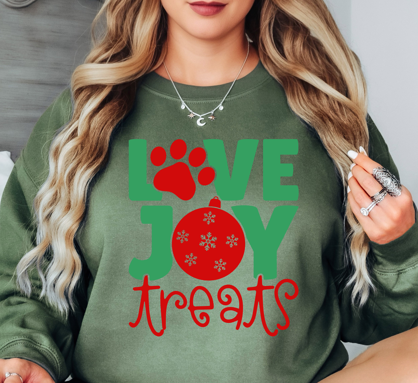 Love Joy Treats Sweatshirt | Pawsitive Vibes Collection | Unique Gifts for Family and Friends