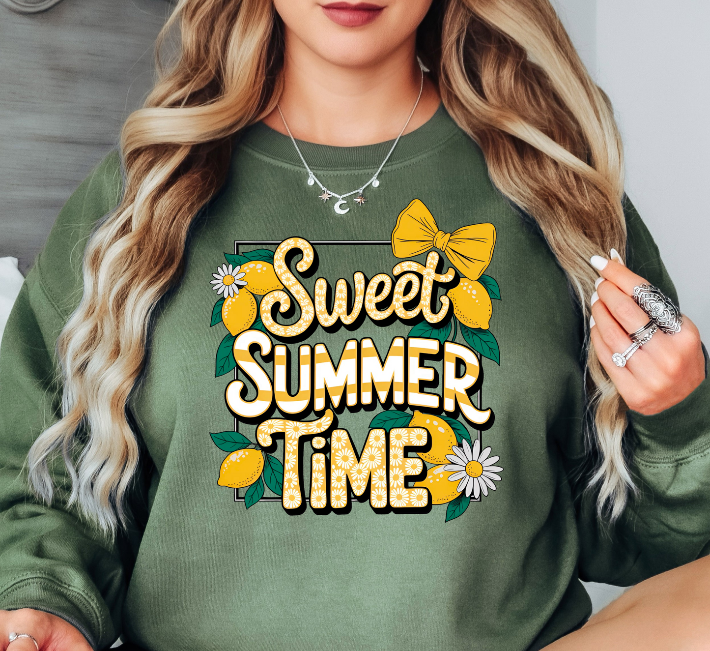 Sweet Summer Time Sweatshirt | Beach Breeze Collection | Unique Gifts for Family Friends