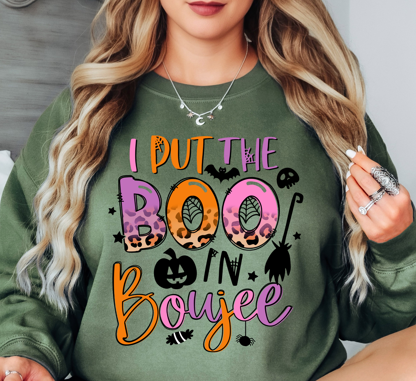 I Put The Boo In Boujee Sweatshirt | Boo-tiful Vibes Collection | Unique Gifts for Family Friends