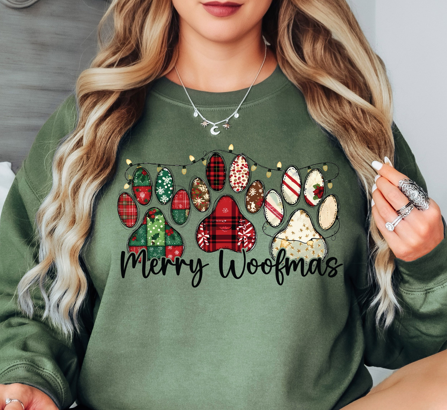 Merry Woofmas Sweatshirt | Pawsitive Vibes Collection | Unique Gifts for Family and Friends