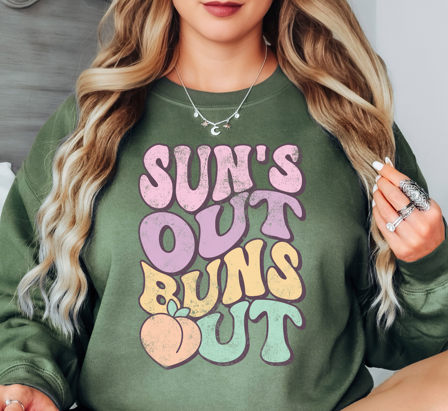 Suns Out Buns Out Sweatshirt | Beach Breeze Collection | Unique Gifts for Family Friends