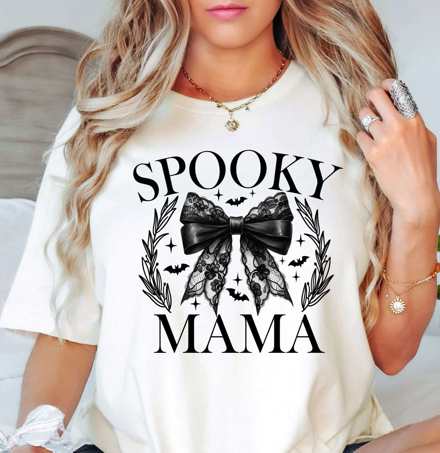 Spooky Coquette Mama Tee | Mama Mode Activated Collection | Unisex Pre-Shrunk T-Shirt