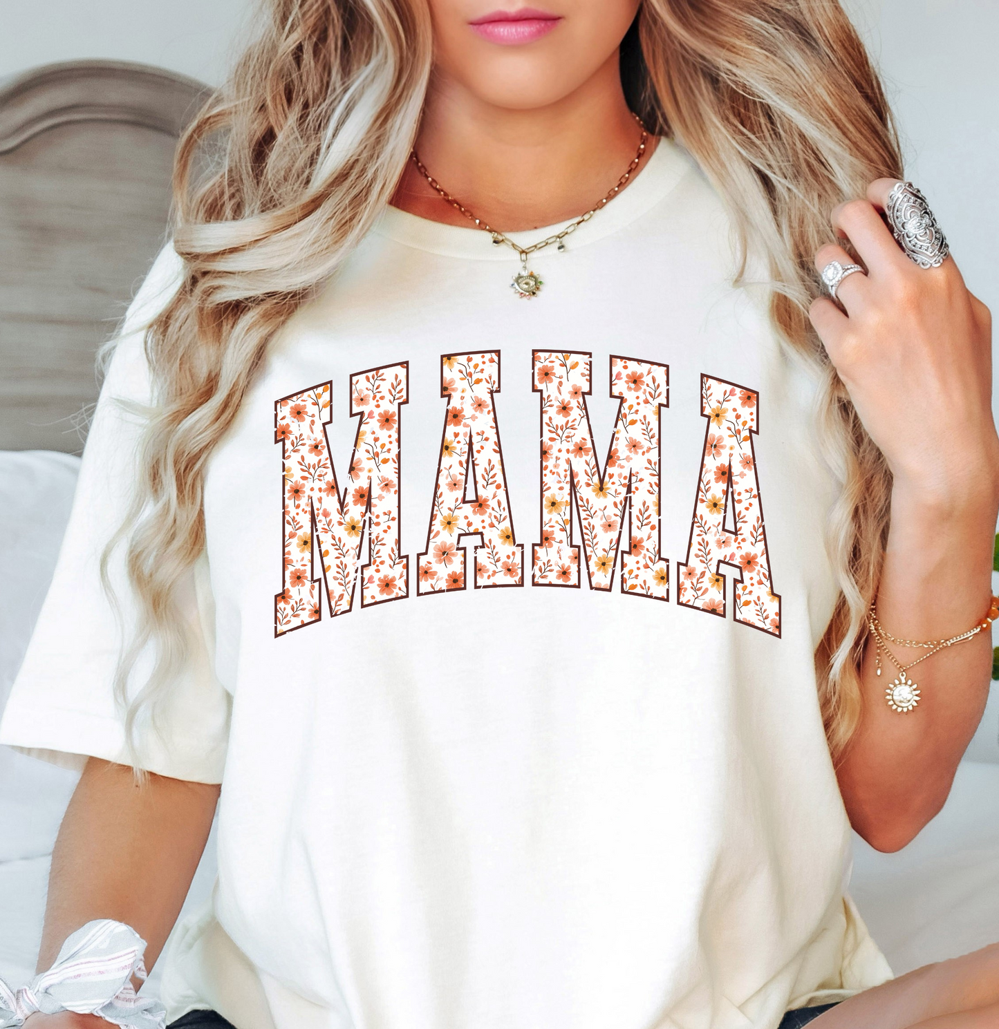 Floral Fall Mama Tee | Mama Mode Activated Collection | Unisex Pre-Shrunk T-Shirt