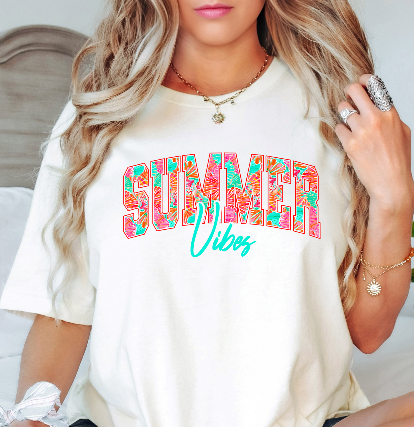 Tropical Summer Vibes Tee | Beach Breeze Collection | Unisex Pre-Shrunk T-Shirt