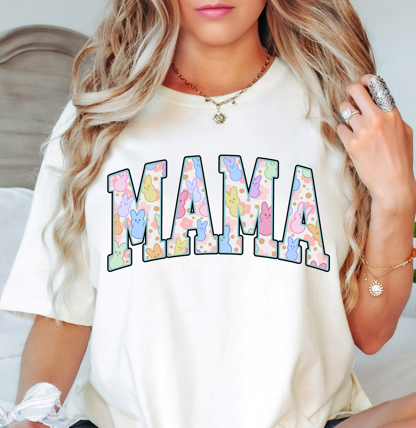 Retro Easter Mama Tee | Mama Mode Activated Collection | Unisex Pre-Shrunk T-Shirt