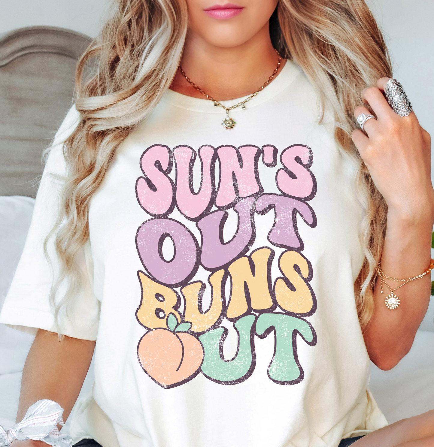 Suns Out Buns Out Tee | Beach Breeze Collection | Unisex Pre-Shrunk T-Shirt