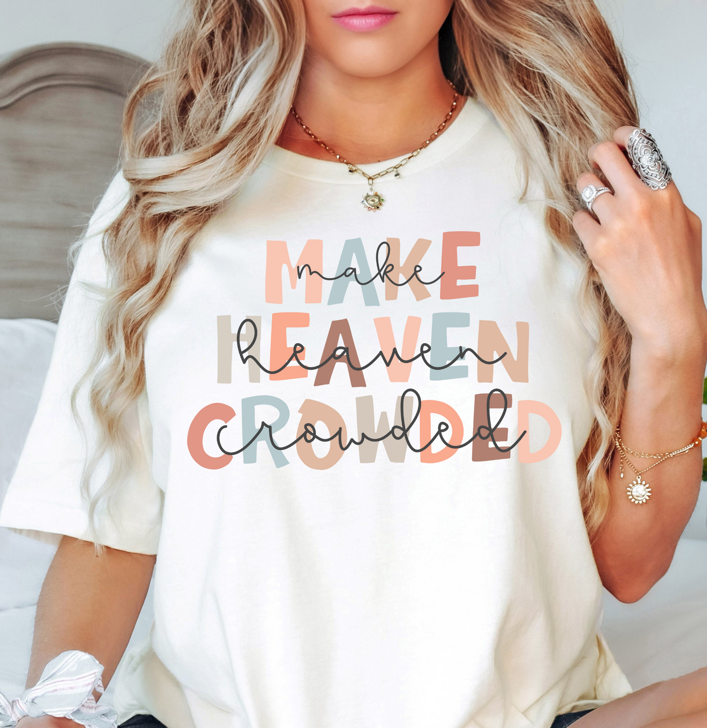 Make Heaven Crowded Tee | Walk By Faith Collection | Unisex Pre-Shrunk T-Shirt