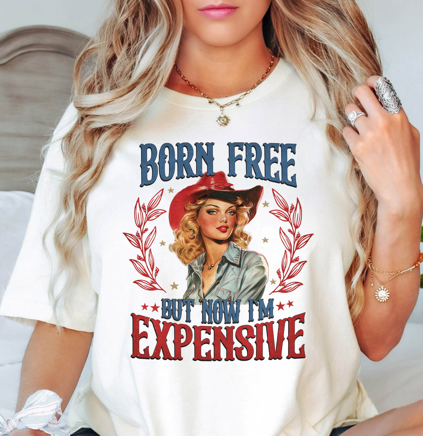 Born Free Expensive Tee | Stars and Stripes Collection | Unisex Pre-Shrunk T-Shirt