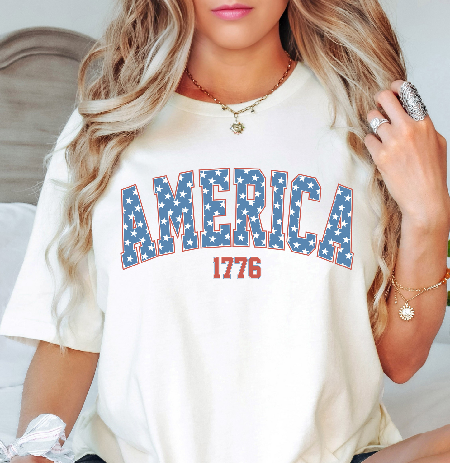 America 1776 Tee | Stars and Stripes Collection | Unisex Pre-Shrunk T-Shirt