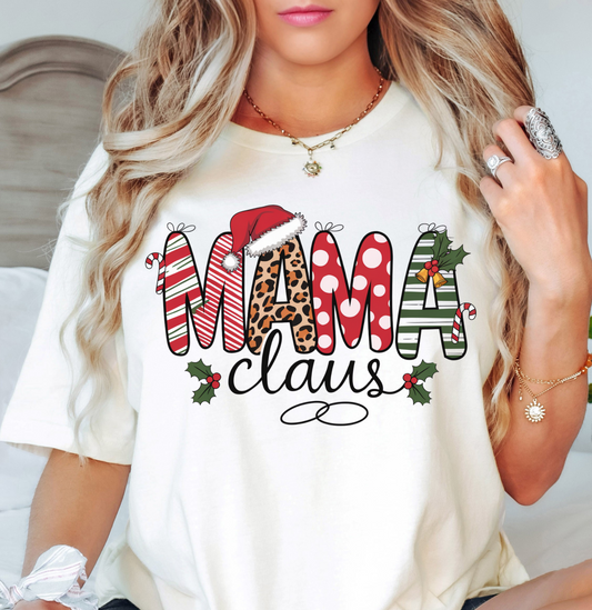 Mama Claus Tee | Mama Mode Activated Collection | Unisex Pre-Shrunk T-Shirt