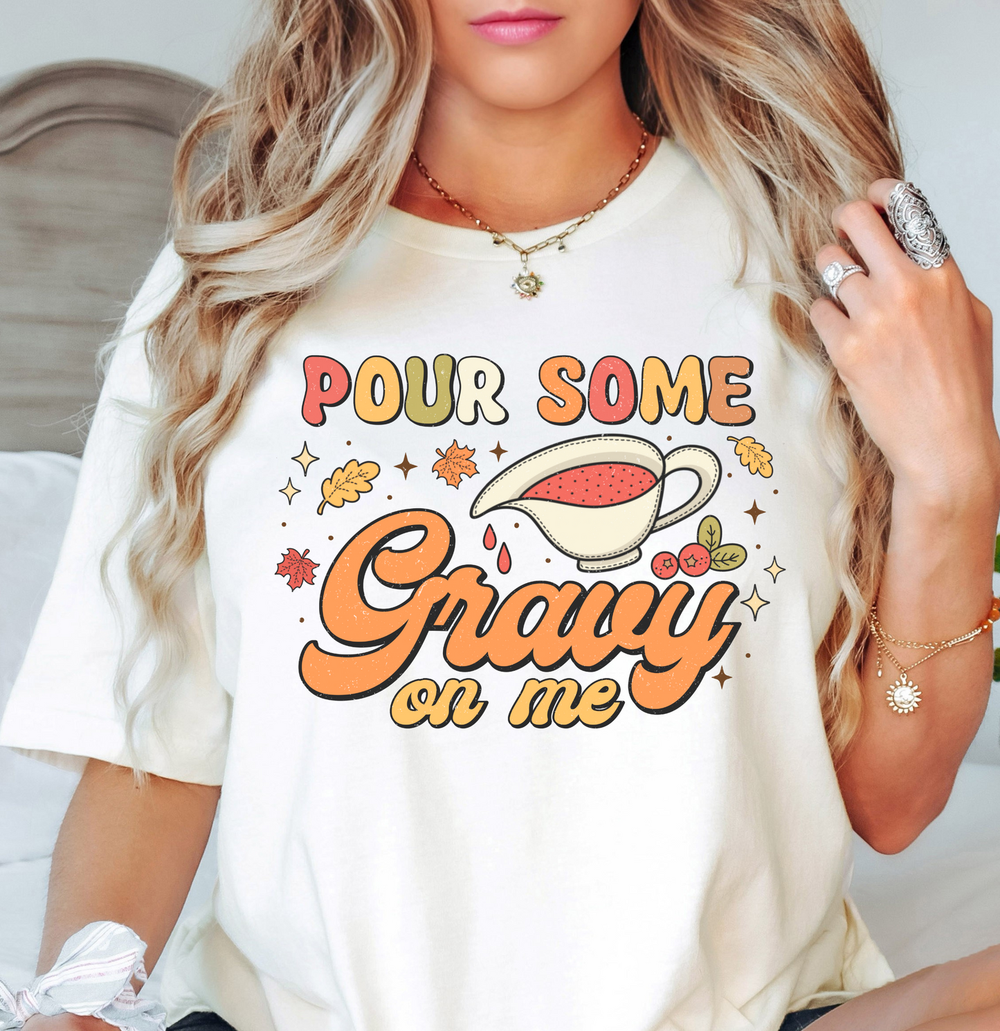 Pour Some Gravy On Me Tee | Harvest Joy Collection | Unisex Pre-Shrunk T-Shirt