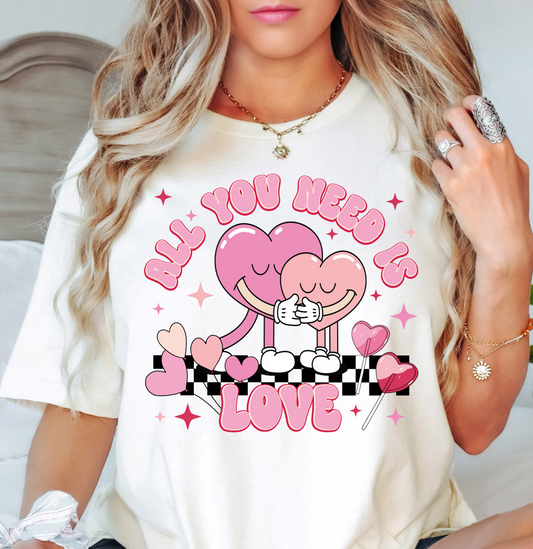 All You Need Is Love Tee | XoXo Love Collection | Unisex Pre-Shrunk T-Shirt