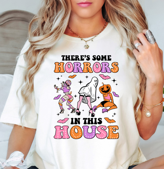 Horrors In This House Tee | Boo-tiful Vibes Collection | Unisex Pre-Shrunk T-Shirt