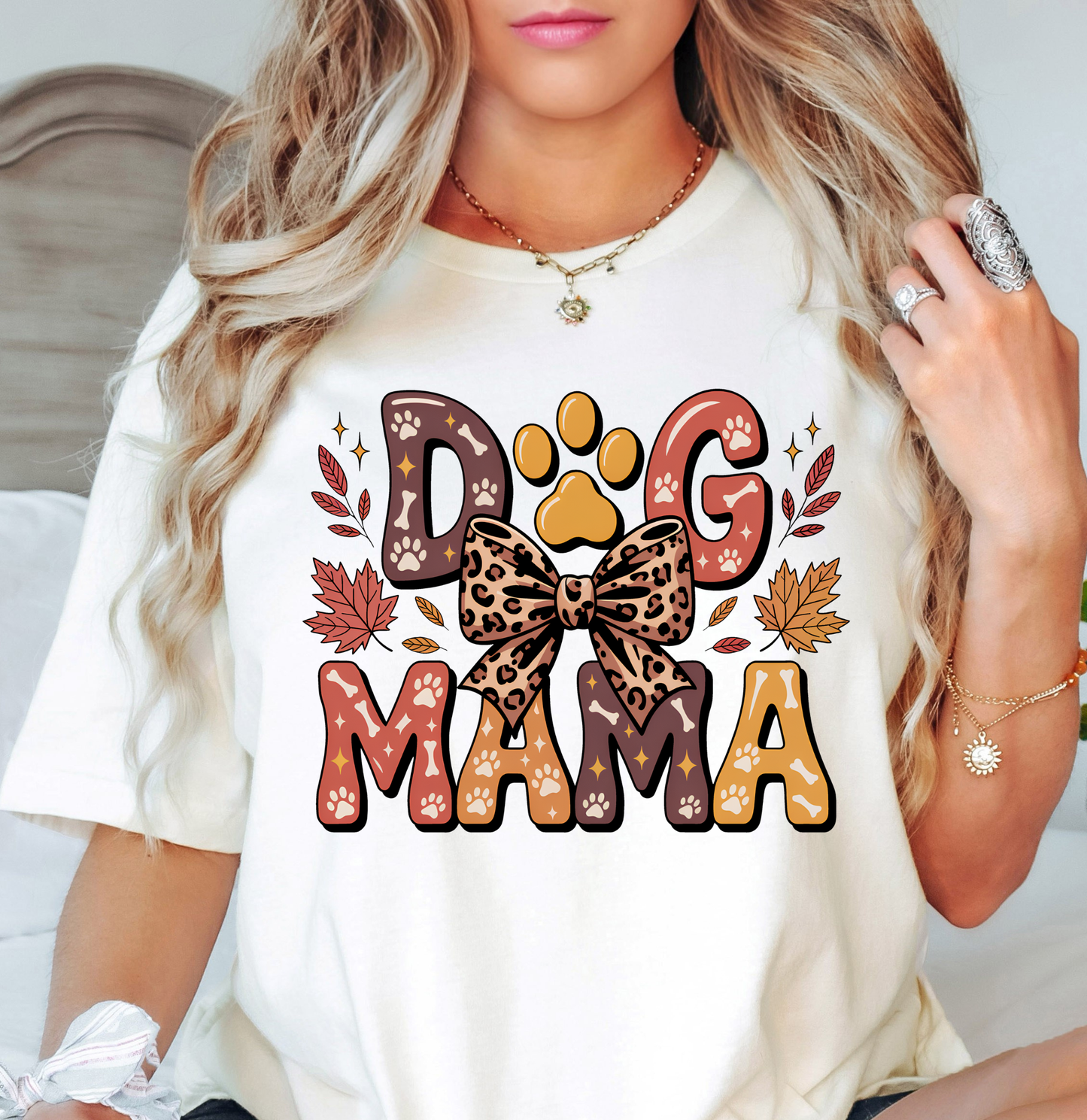 Fall Dog Mama Tee | Pawsitive Vibes Collection | Unisex Pre-Shrunk T-Shirt