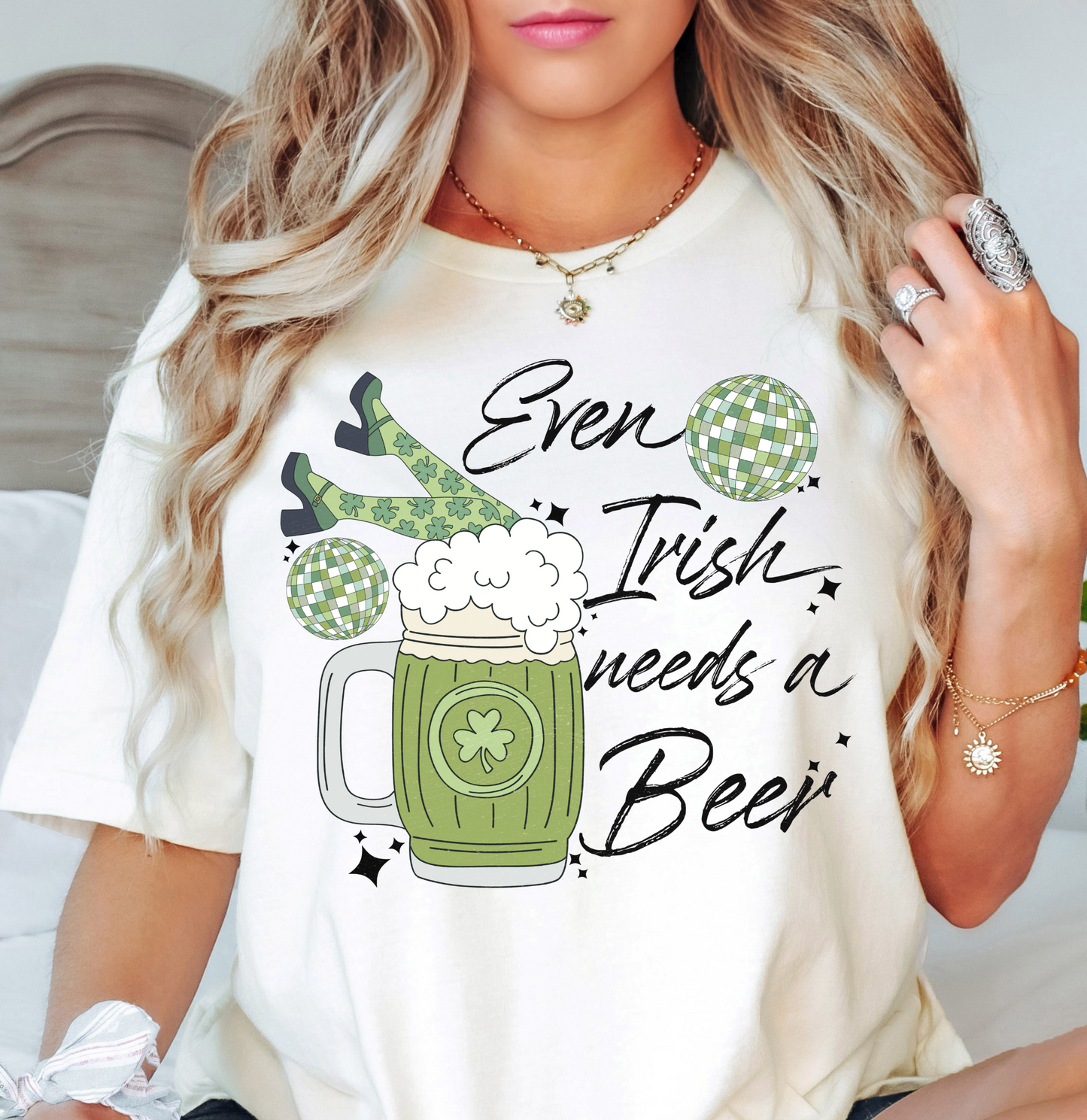 Irish Needs A Beer Tee | Feeling Lucky Collection | Unisex Pre-Shrunk T-Shirt