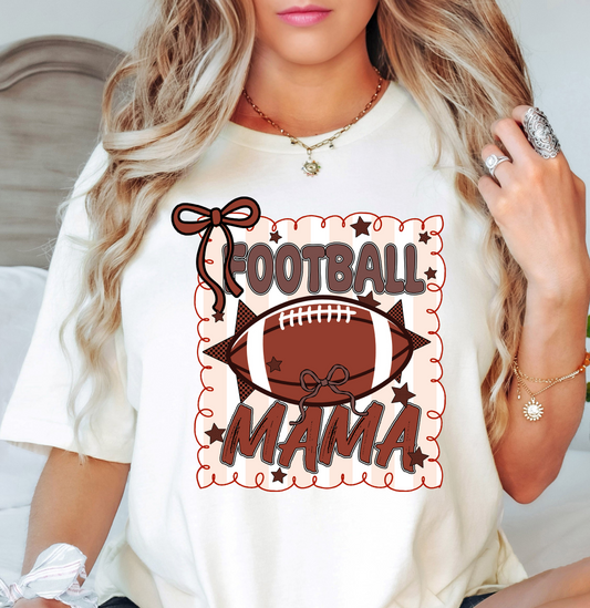 Football Stamp Mama Tee | Mama Mode Activated Collection | Unisex Pre-Shrunk T-Shirt
