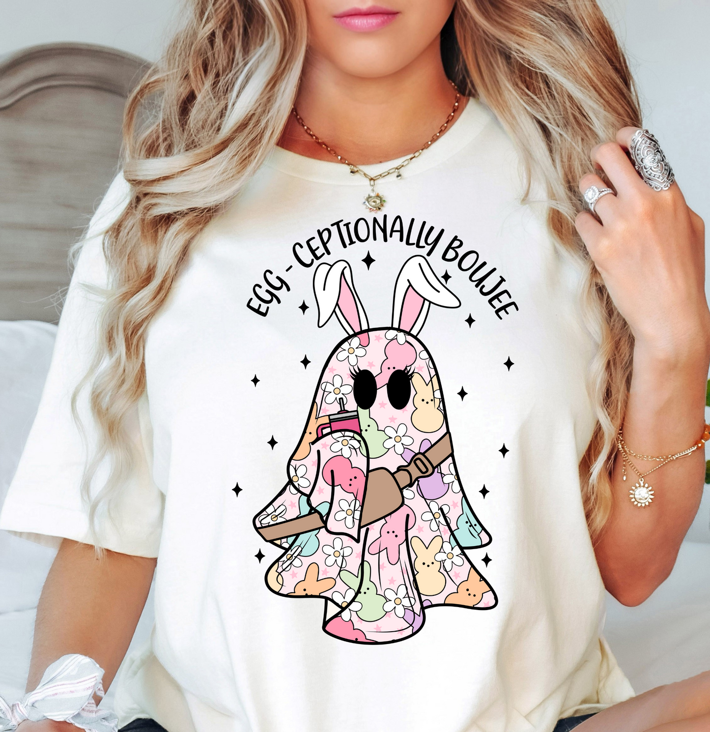Eggceptionally Boujee Tee | Hoppin' Into Spring Collection | Unisex Pre-Shrunk T-Shirt