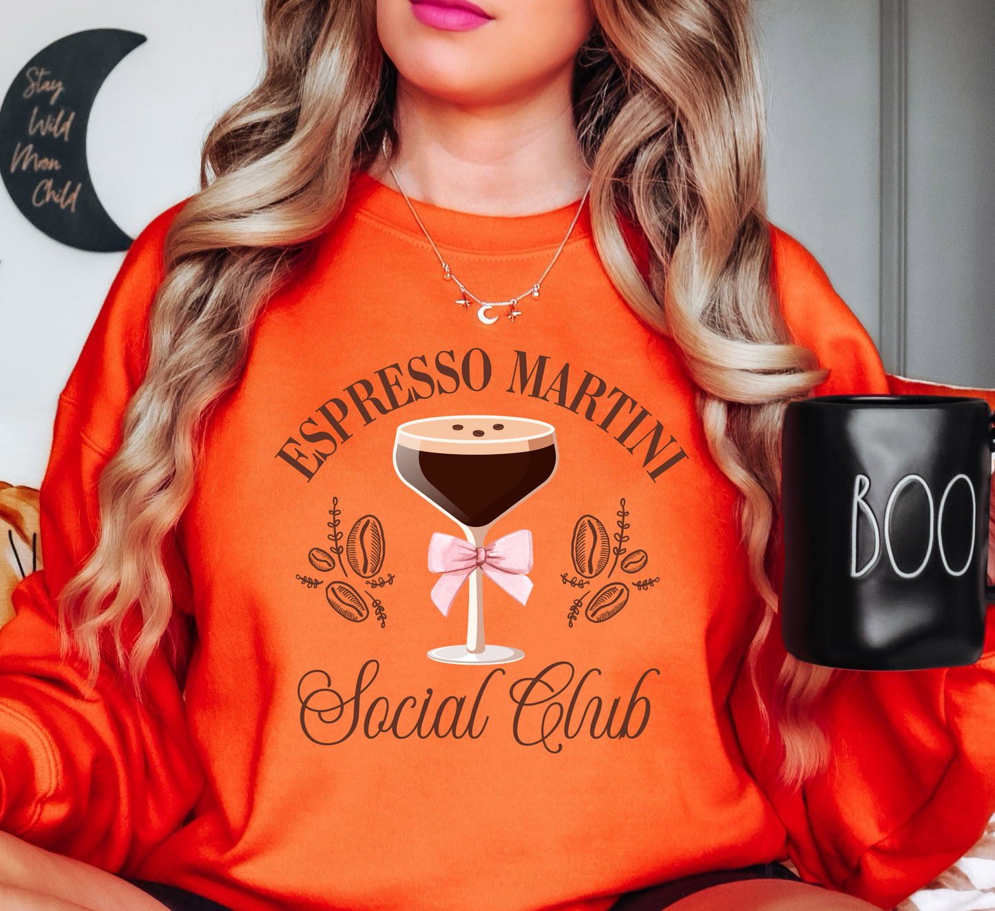 Espresso Martini Social Club Sweatshirt | Groovy Vibes Collection | Unique Gifts for Family and Friends