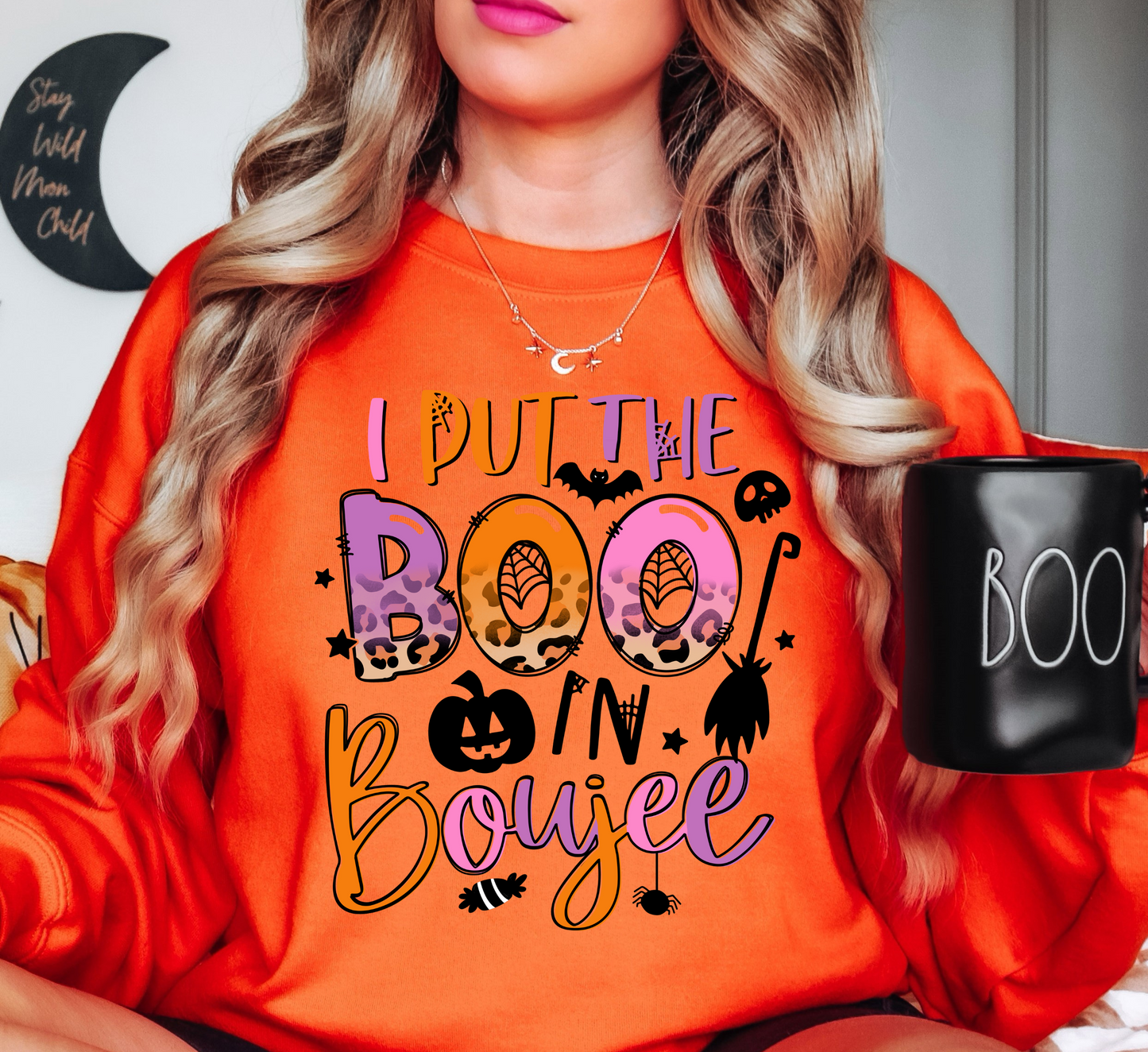 I Put The Boo In Boujee Sweatshirt | Boo-tiful Vibes Collection | Unique Gifts for Family Friends