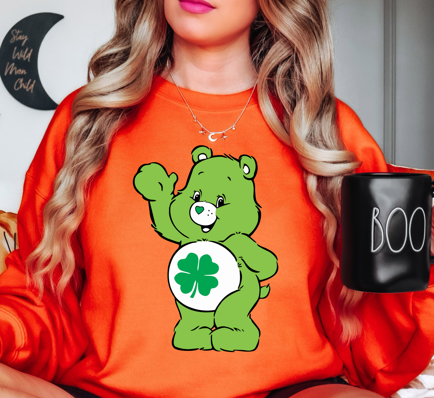 Good Luck Bear Sweatshirt | Feeling Lucky Collection | Unique Gifts for Family Friends