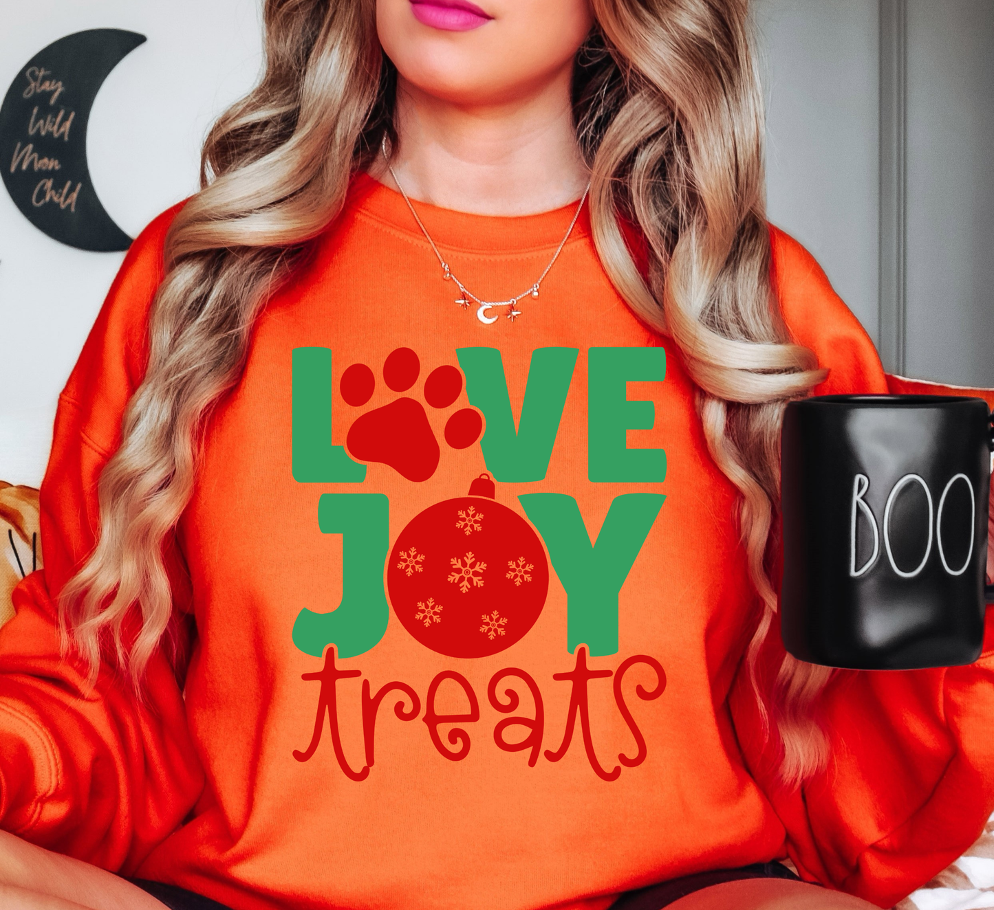 Love Joy Treats Sweatshirt | Pawsitive Vibes Collection | Unique Gifts for Family and Friends