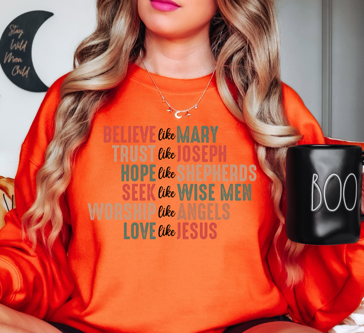 Love Like Jesus Xmas Sweatshirt | Tis The Season Collection | Unique Gifts for Family Friends