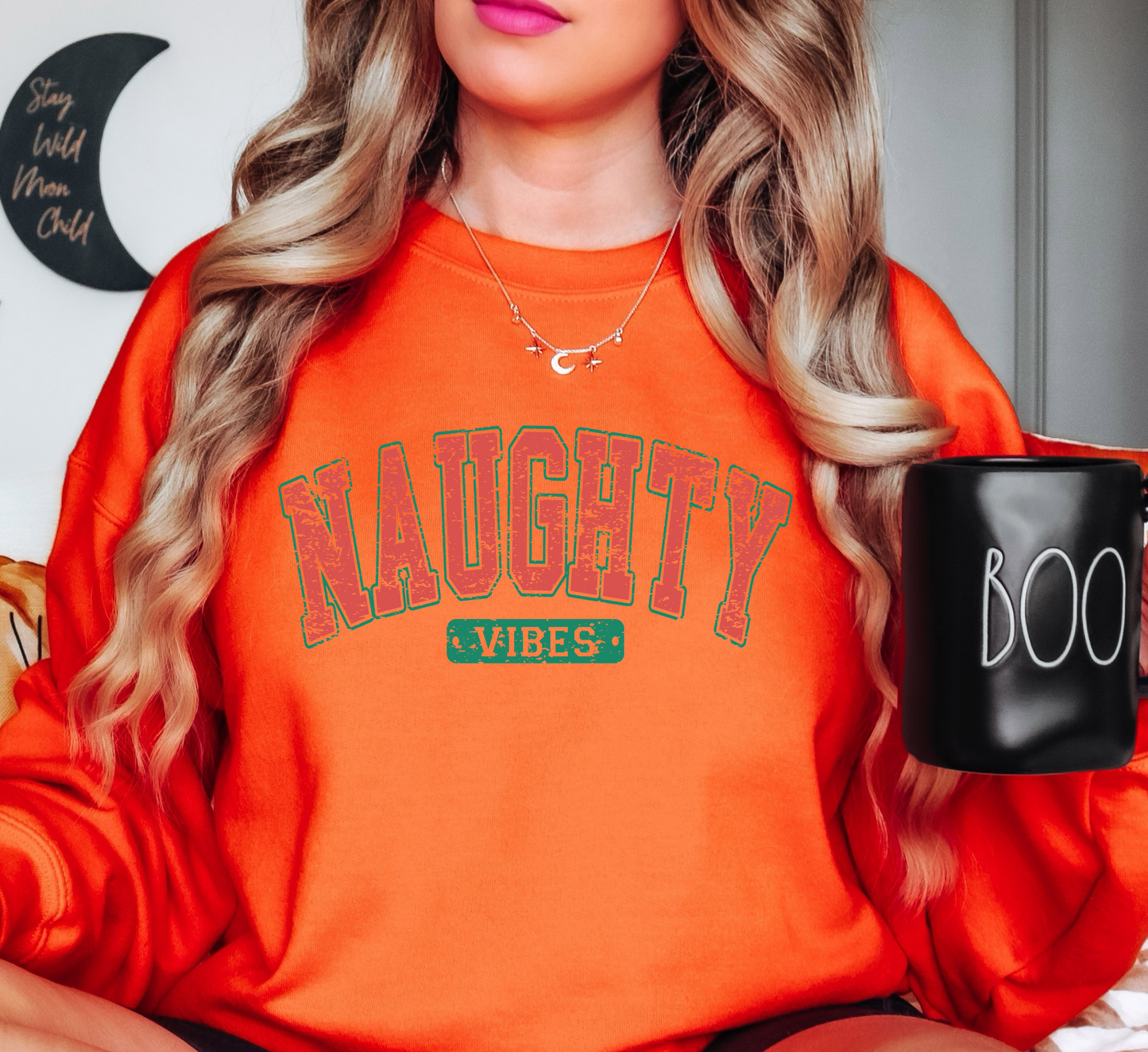 Xmas Naughty Vibes Sweatshirt | Tis The Season Collection | Unique Gifts for Family Friends