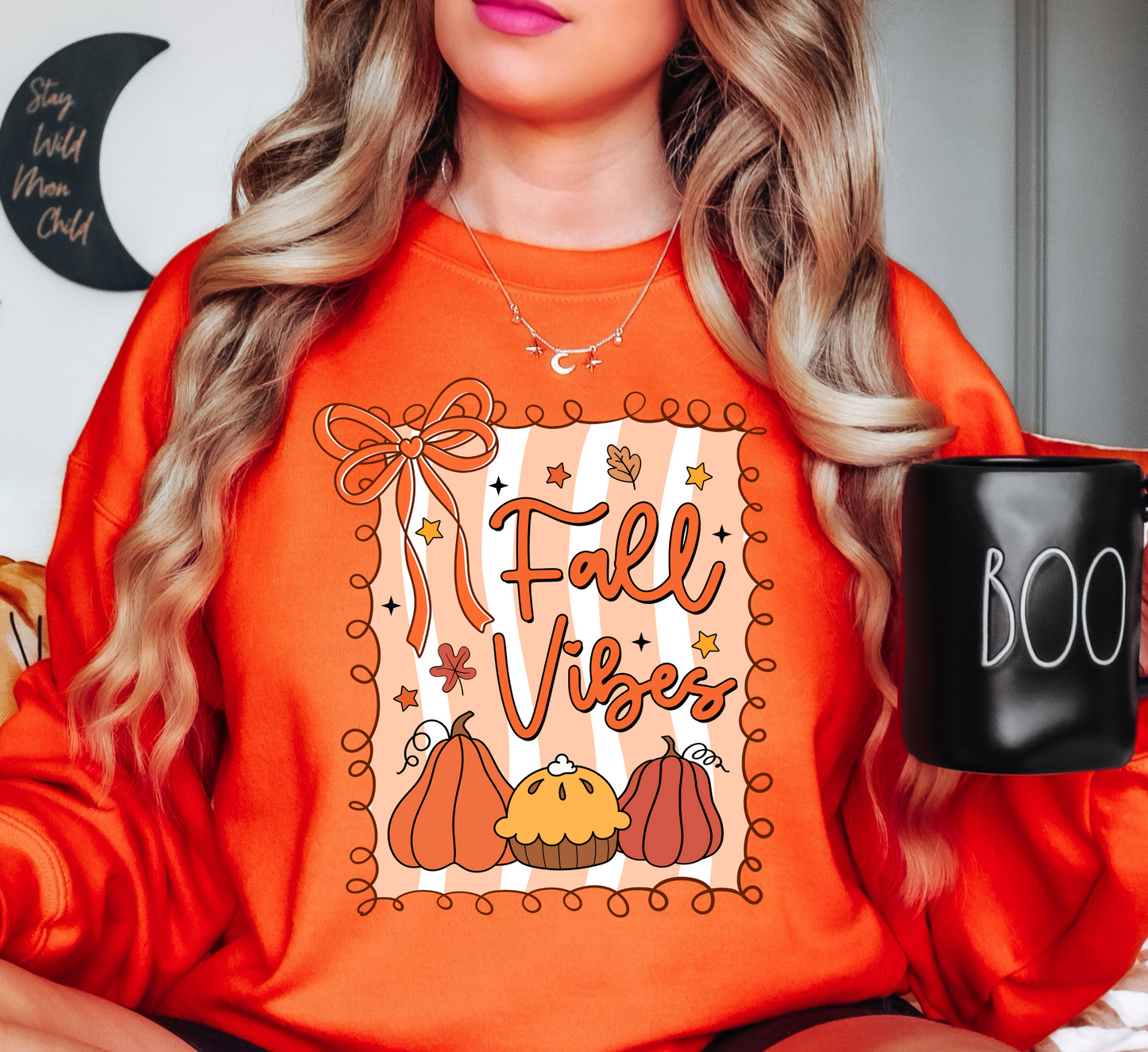 Preppy Fall Vibes Sweatshirt | Falling For You Collection | Unique Gifts for Family Friends