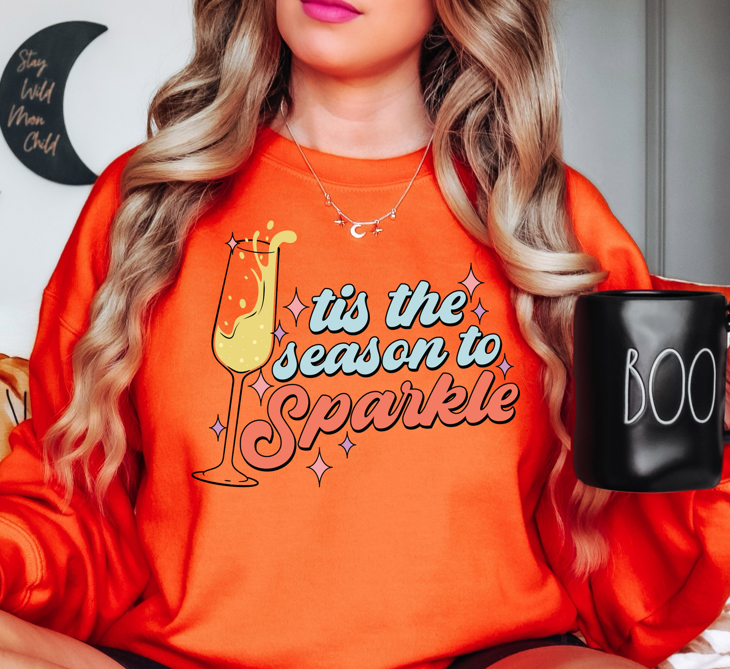 Tis The Season To Sparkle Sweatshirt | New Year Magic Collection | Unique Gifts for Family Friends