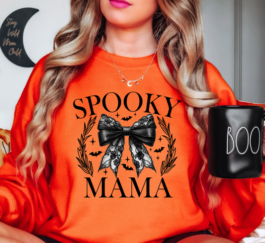 Spooky Coquette Mama Sweatshirt | Mama Mode Activated Collection | Unique Gifts for Family Friends