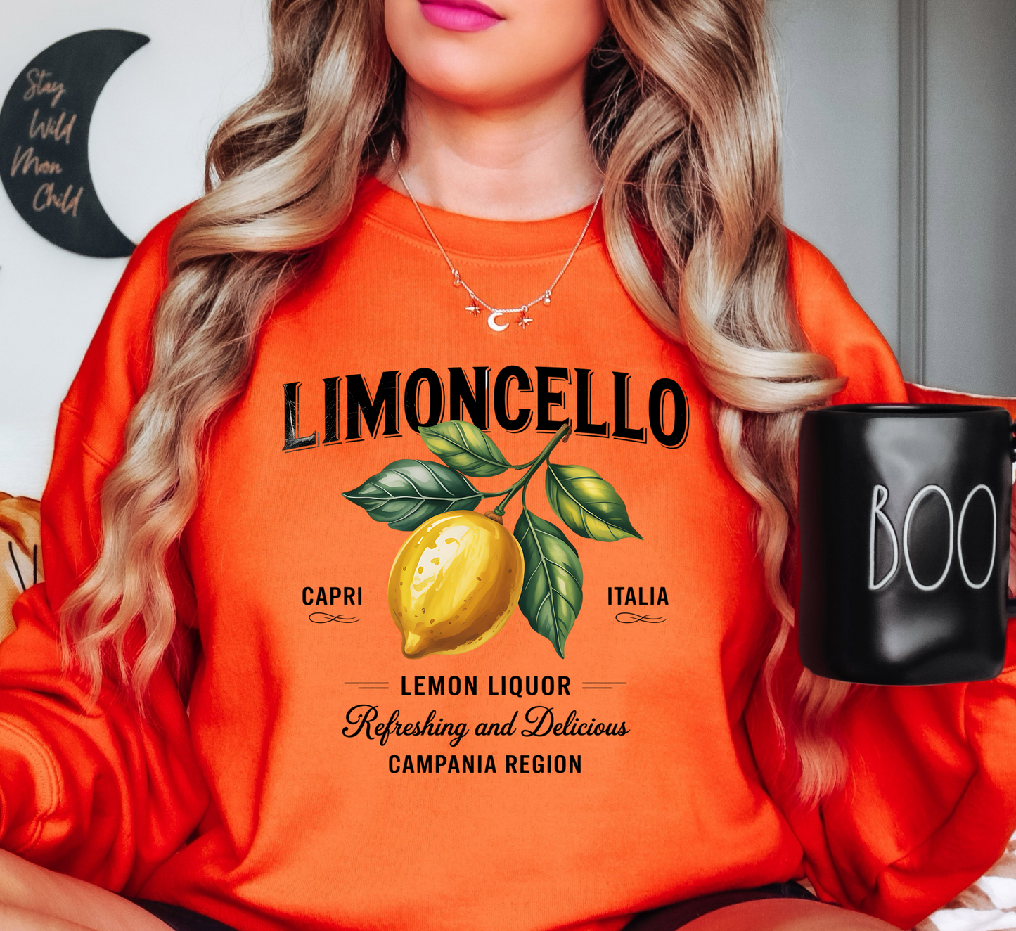 Limoncello Sweatshirt | Groovy Vibes Collection | Unique Gifts for Family and Friends