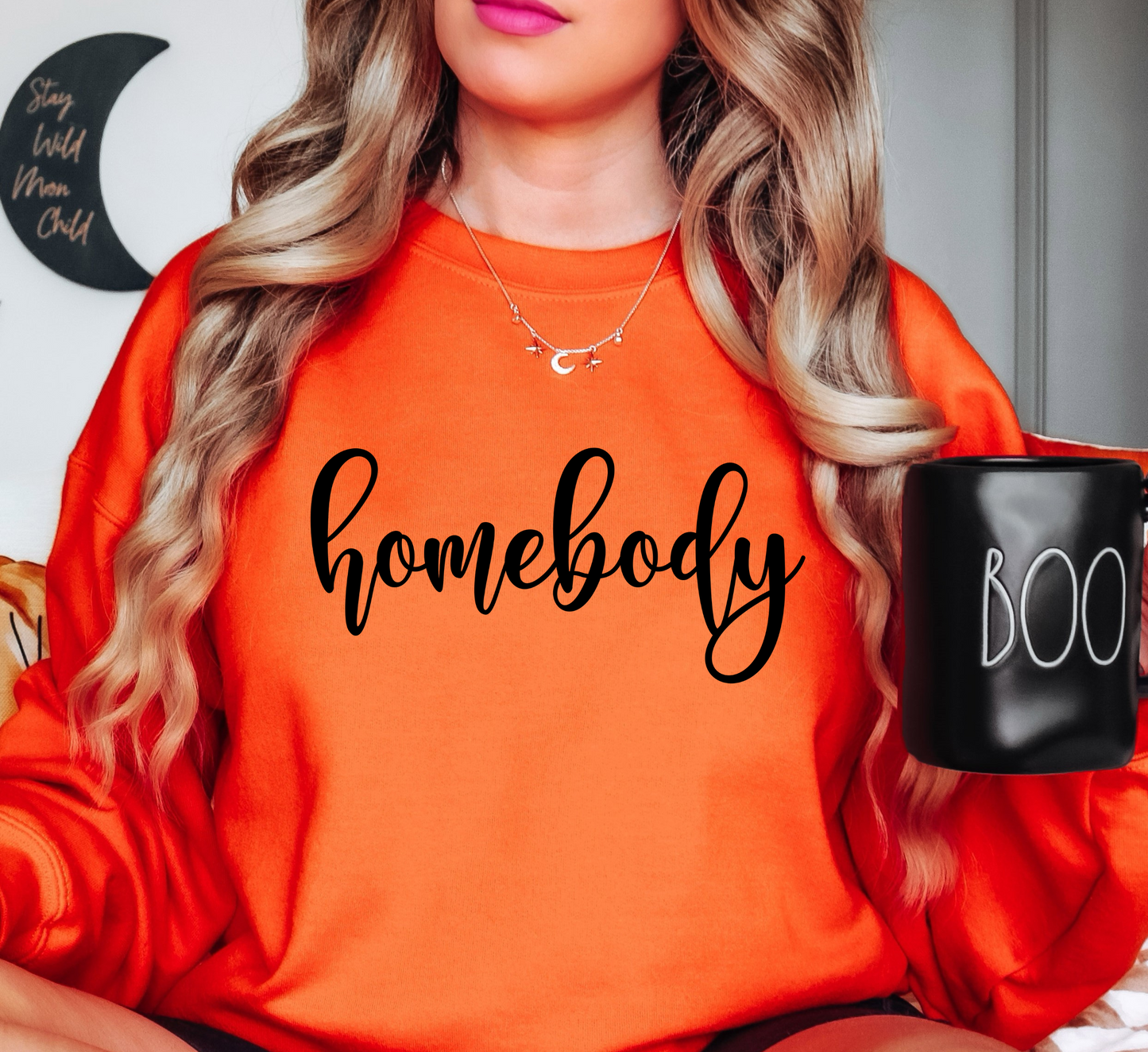 Homebody Sweatshirt | Groovy Vibes Collection | Unique Gifts for Family and Friends