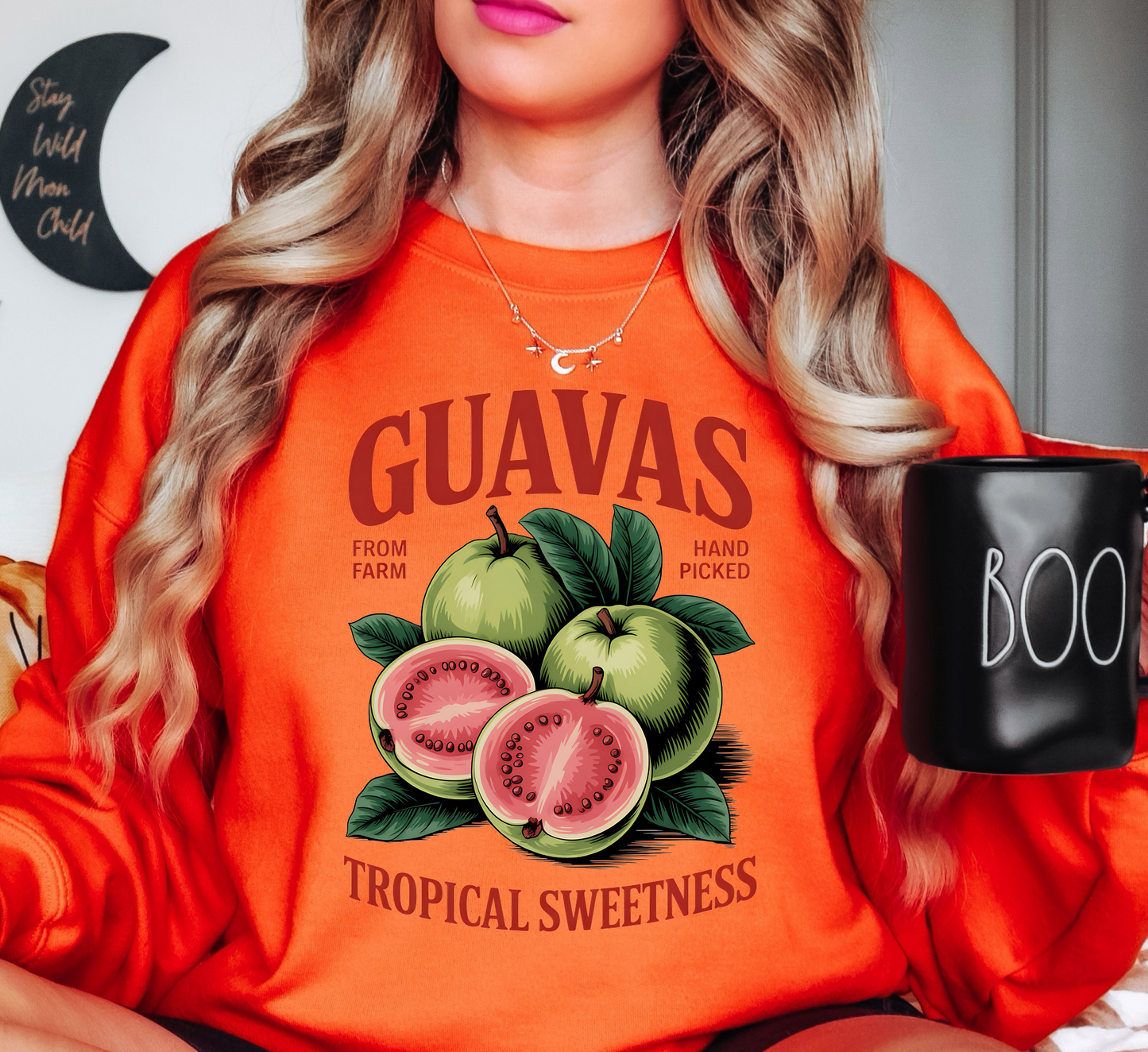 Guavas Sweetness Sweatshirt | Groovy Vibes Collection | Unique Gifts for Family and Friends