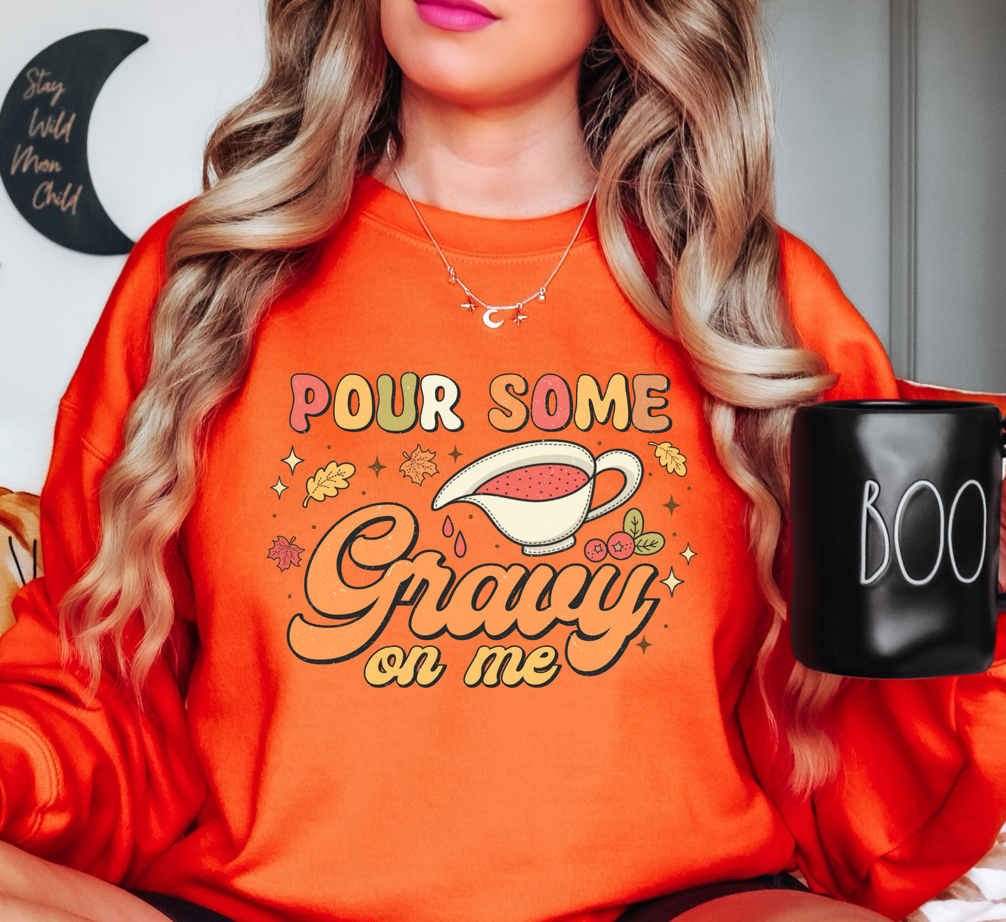 Pour Some Gravy On Me Sweatshirt | Harvest Joy Collection | Unique Gifts for Family Friends