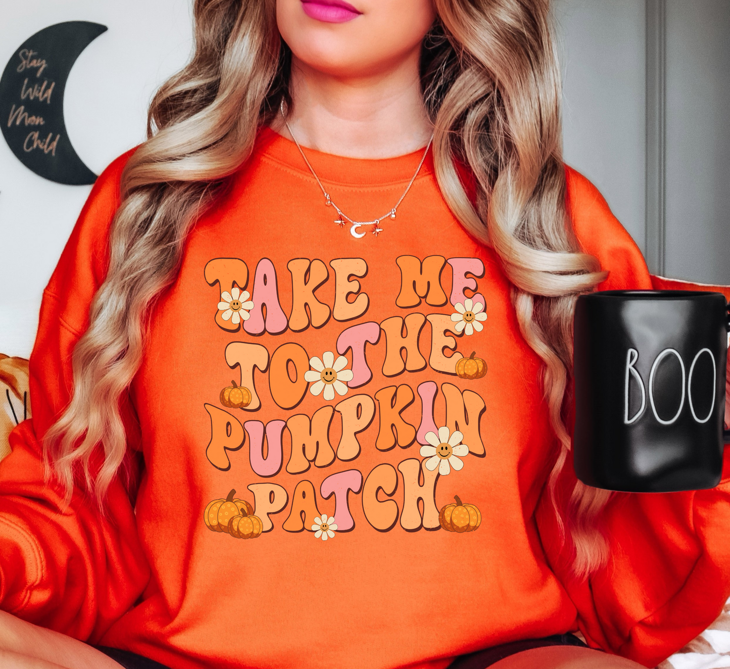Take Me To The Pumpkin Patch Sweatshirt | Falling For You Collection | Unique Gifts for Family Friends