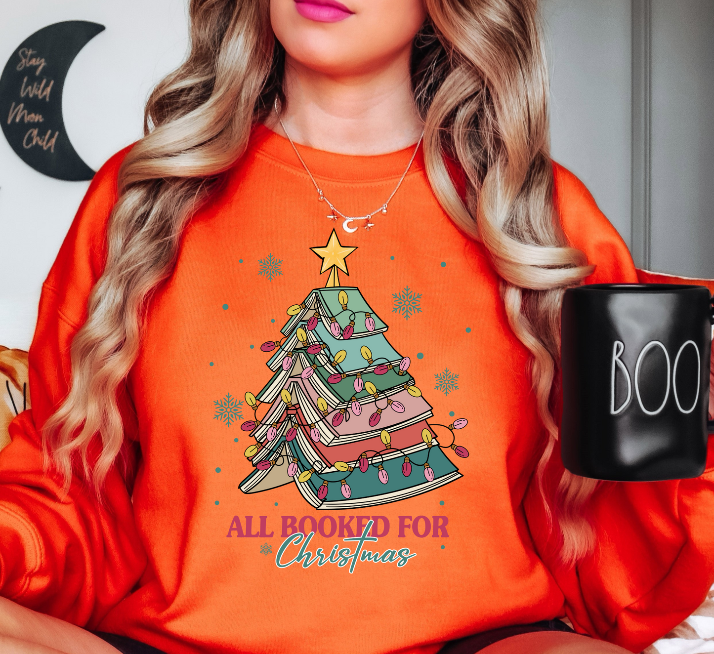 All Booked For Christmas Sweatshirt | Tis The Season Collection | Unique Gifts for Family Friends