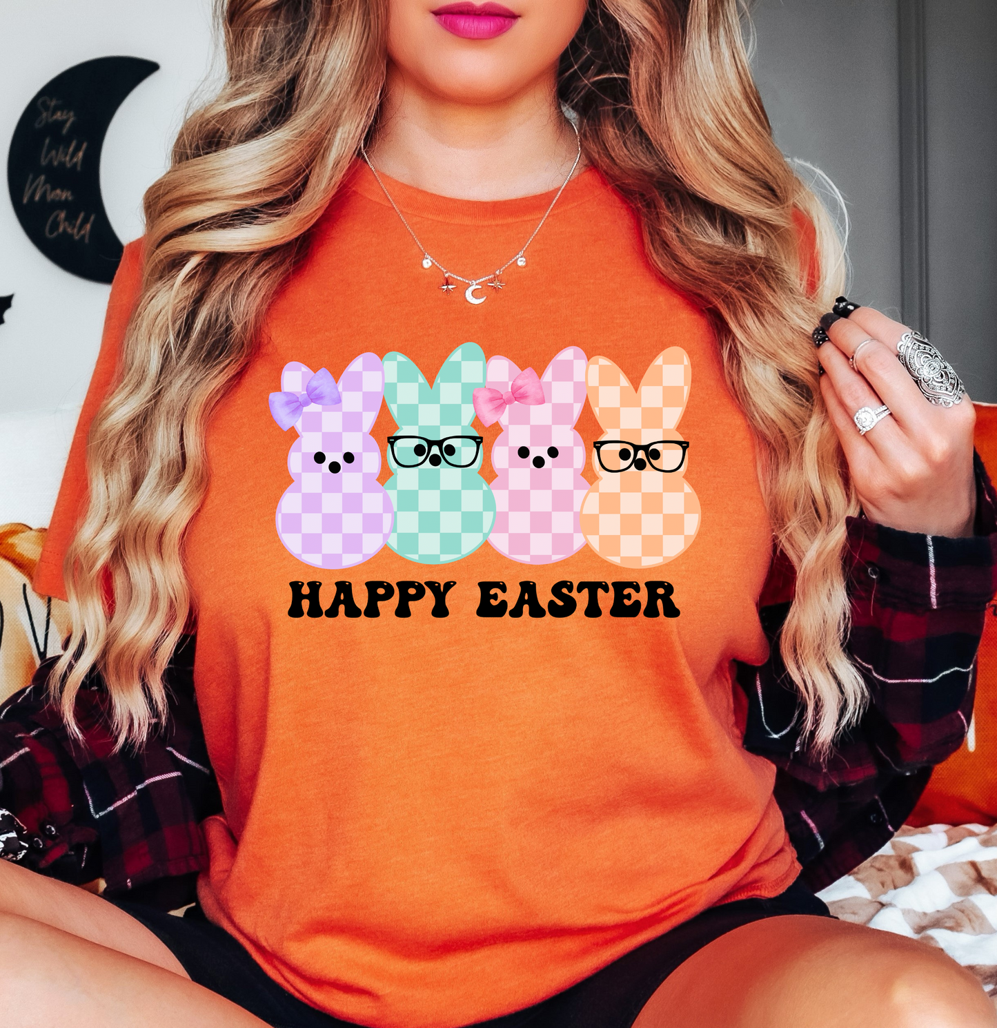 Happy Easter Peeps Tee | Hoppin' Into Spring Collection | Unisex Pre-Shrunk T-Shirt