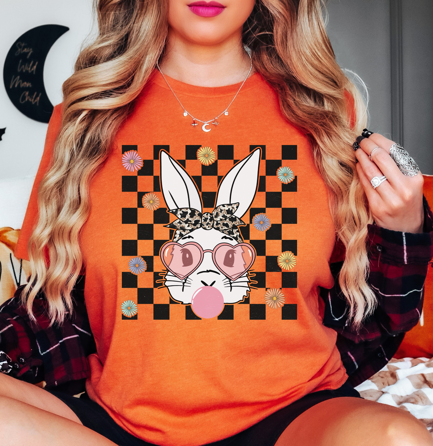 Bandana Glasses Bubblegum Tee | Hoppin' Into Spring Collection | Unisex Pre-Shrunk T-Shirt