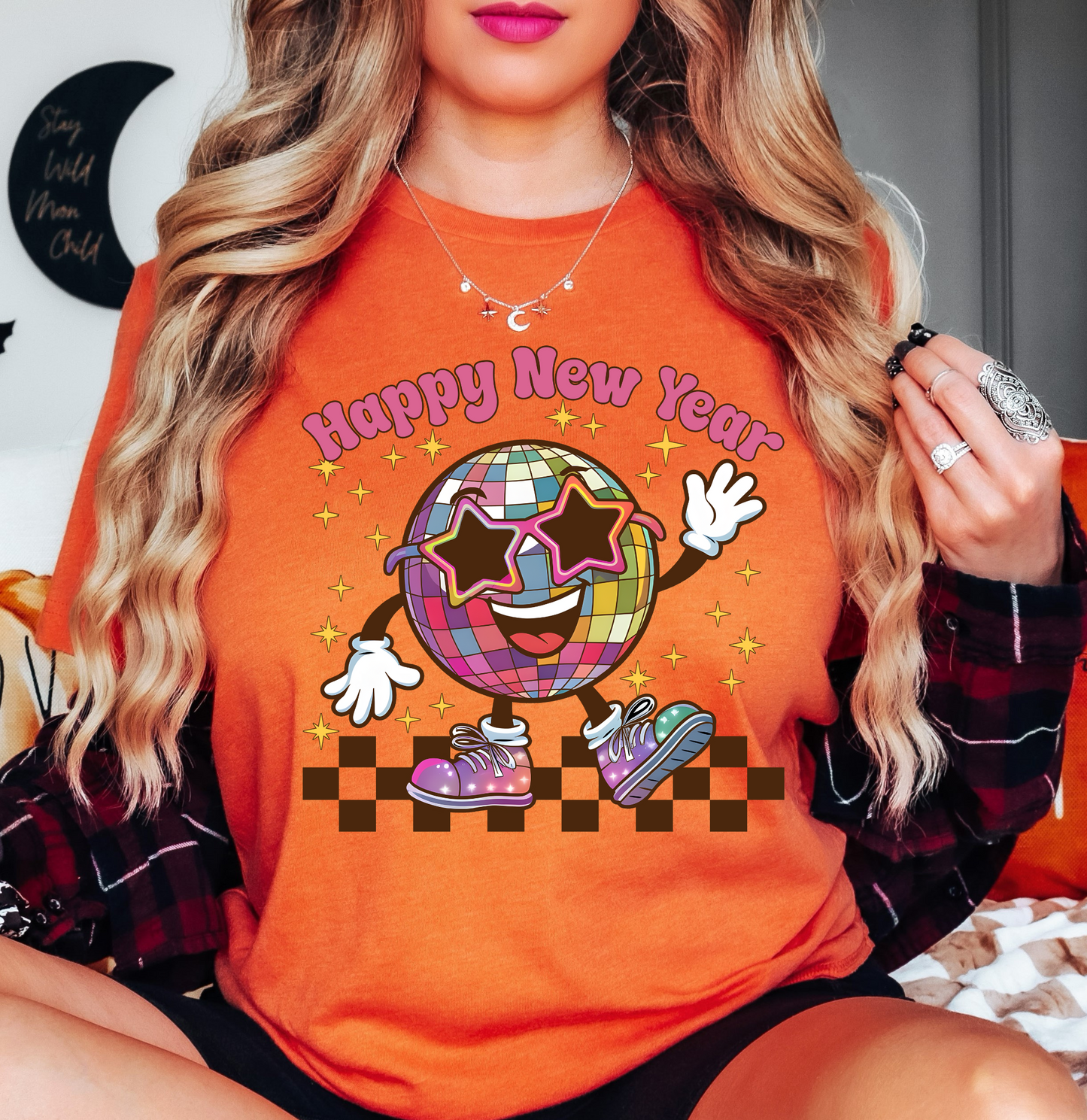 Retro Happy New Year Tee | New Year Magic Collection | Unisex Pre-Shrunk T-Shirt