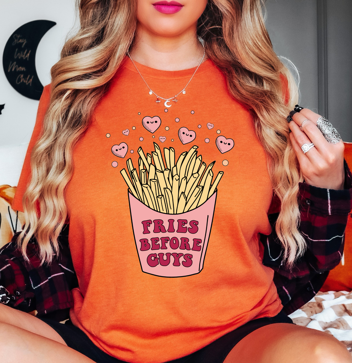 Fries Before Guys Tee | XoXo Love Collection | Unisex Pre-Shrunk T-Shirt