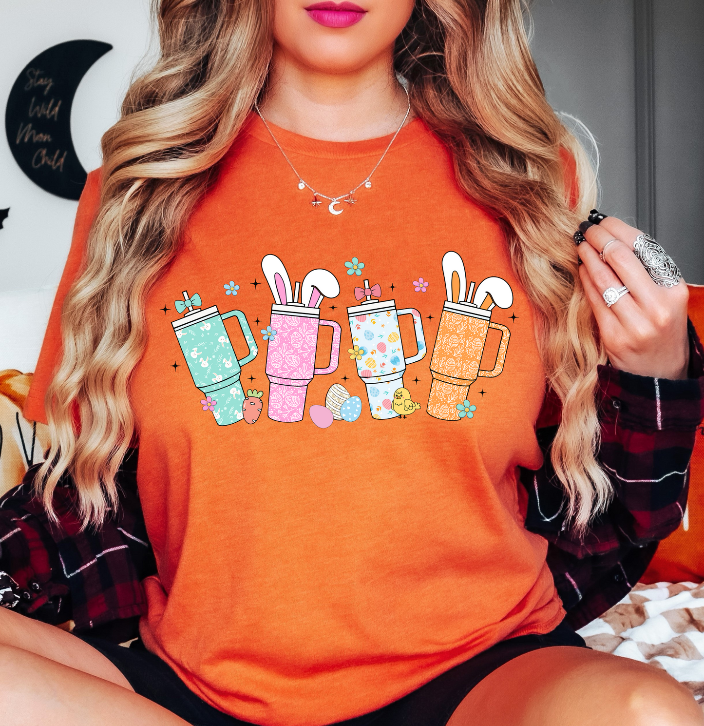 Retro Easter Tumblers Tee | Hoppin' Into Spring Collection | Unisex Pre-Shrunk T-Shirt