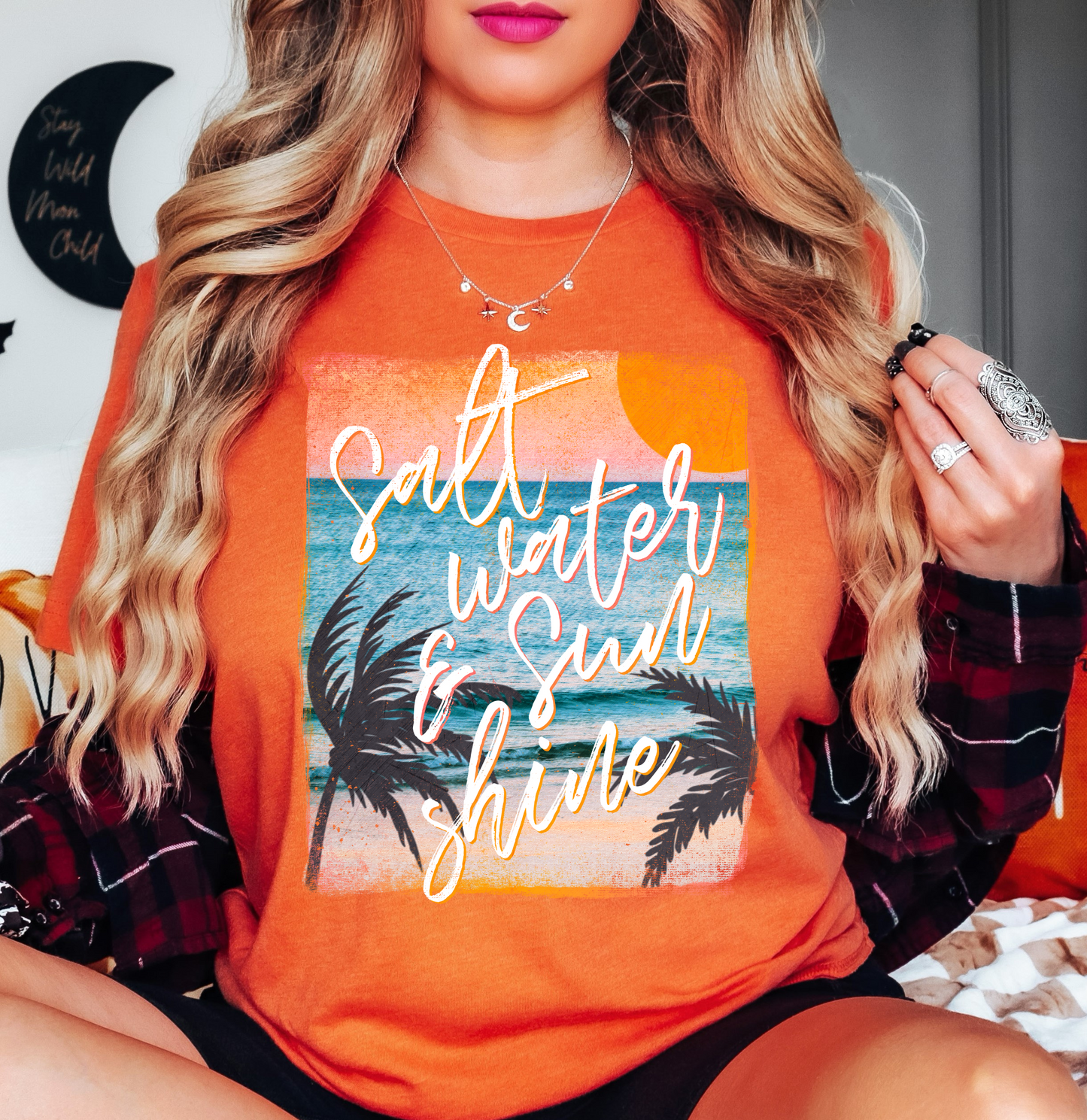 Saltwater And Sunshine Tee | Beach Breeze Collection | Unisex Pre-Shrunk T-Shirt