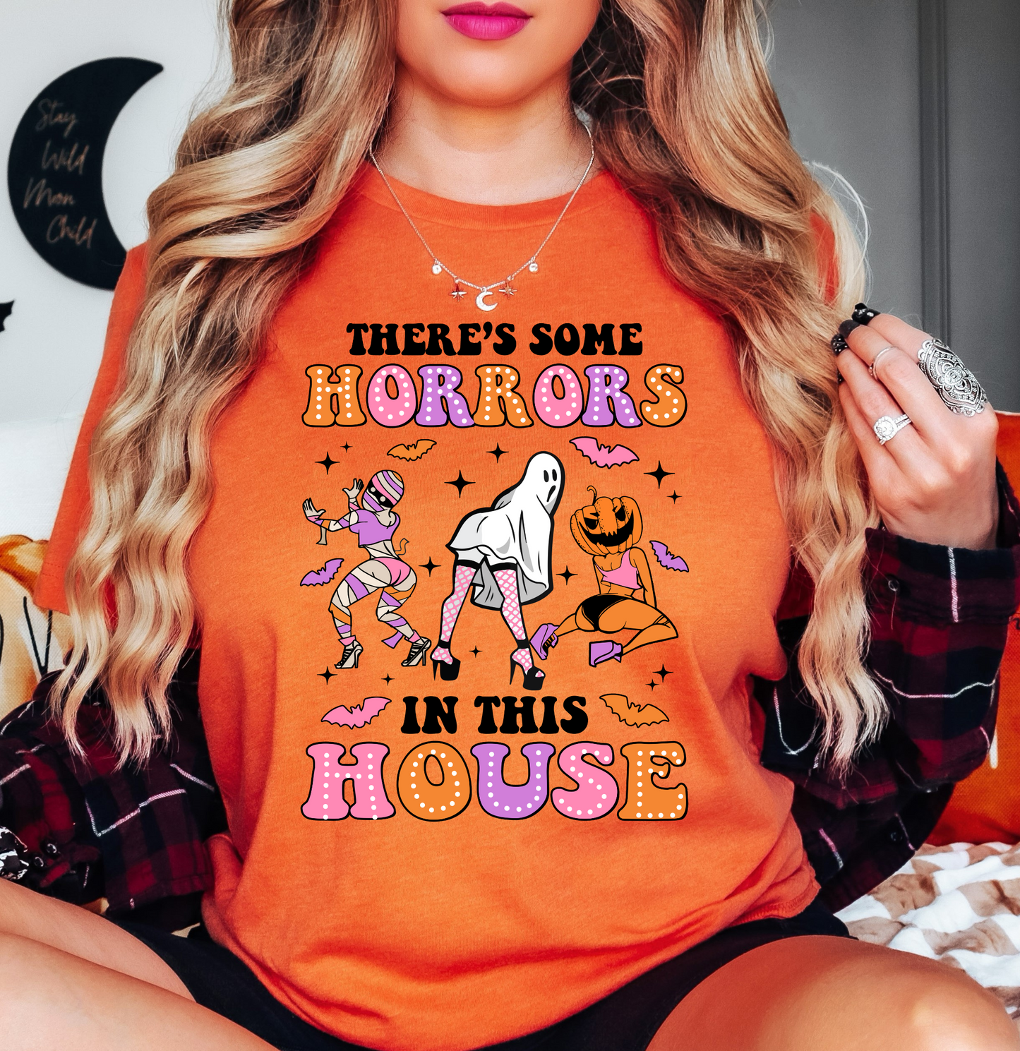 Horrors In This House Tee | Boo-tiful Vibes Collection | Unisex Pre-Shrunk T-Shirt