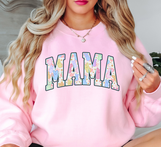 Retro Easter Mama Sweatshirt | Mama Mode Activated Collection | Unique Gifts for Family Friends